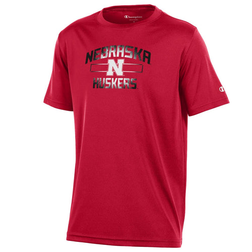 Boys' Nebraska Huskers Youth Scope T-Shirt - SCARLET
