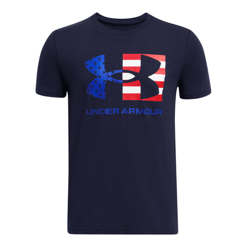 Boys' Under Armour Youth Freedom Flag T-Shirt - 410 - NAVY
