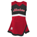Girls' Nebraska Huskers Infant Cheer Captain Dress - RED