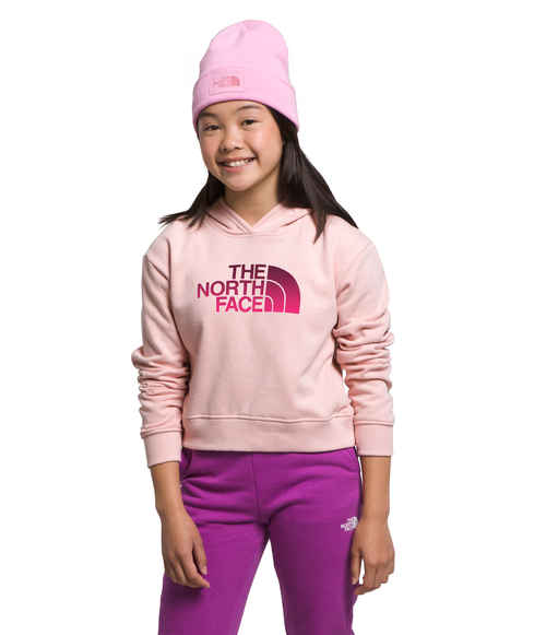 Girls' The North Face Youth Camp Fleece Pullover Hoodie - LK6 - PINK MOSS