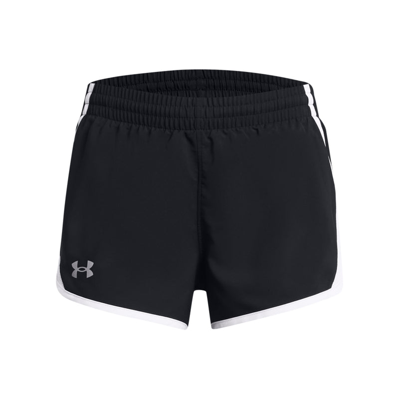Girls' Under Armour Youth Fly By Short - 001 - BLACK