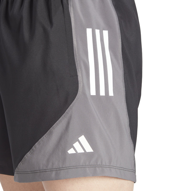Men's Adidas Own The Run Colorblock Shorts - BLACK
