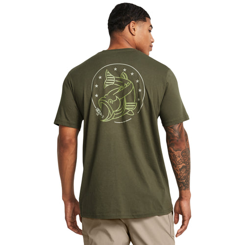 Men's Under Armour Freedom Bass T-Shirt - 390 - GREEN