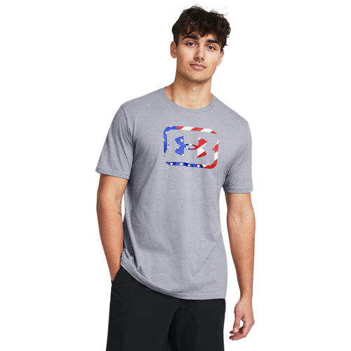 Men's Under Armour Freedom Hook T-Shirt - 035 - STEEL