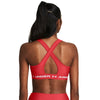 Under Armour Mid Crossback Sports Bra - 814 - RED SOLSTICE
