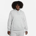 Women's Nike Plus Sportswear Club Fleece Hoodie - 063DKGRY
