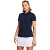 Women's Under Armour Playoff Short Sleeve Polo - 410NAVY