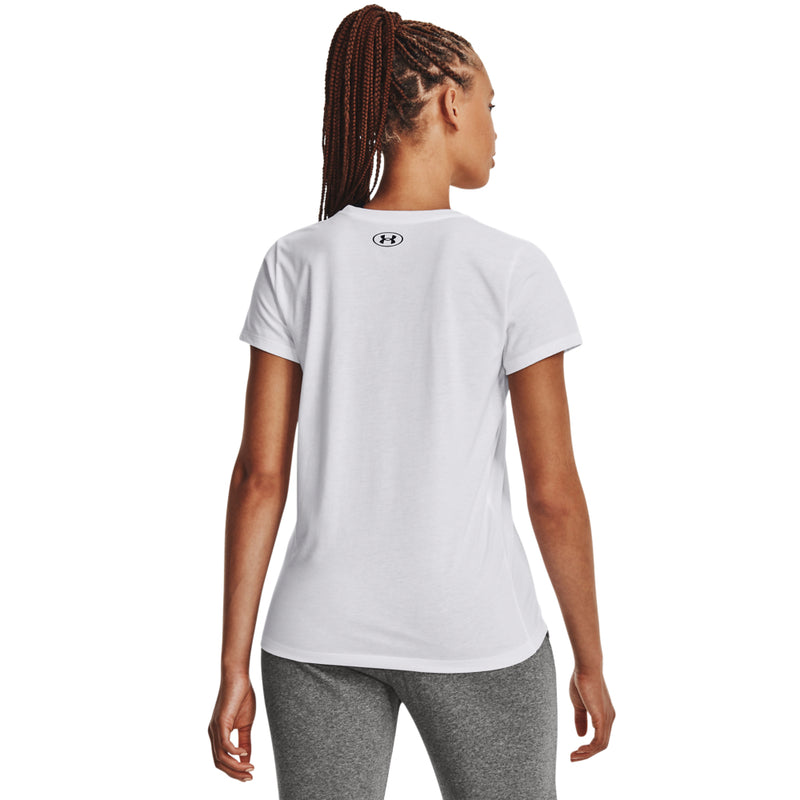 Women's Under Armour Sportstyle T-Shirt - 100 - WHITE/BLACK