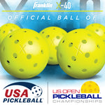 Franklin X-40 6-Pack Outdoor Pickleballs - OPTICYEL