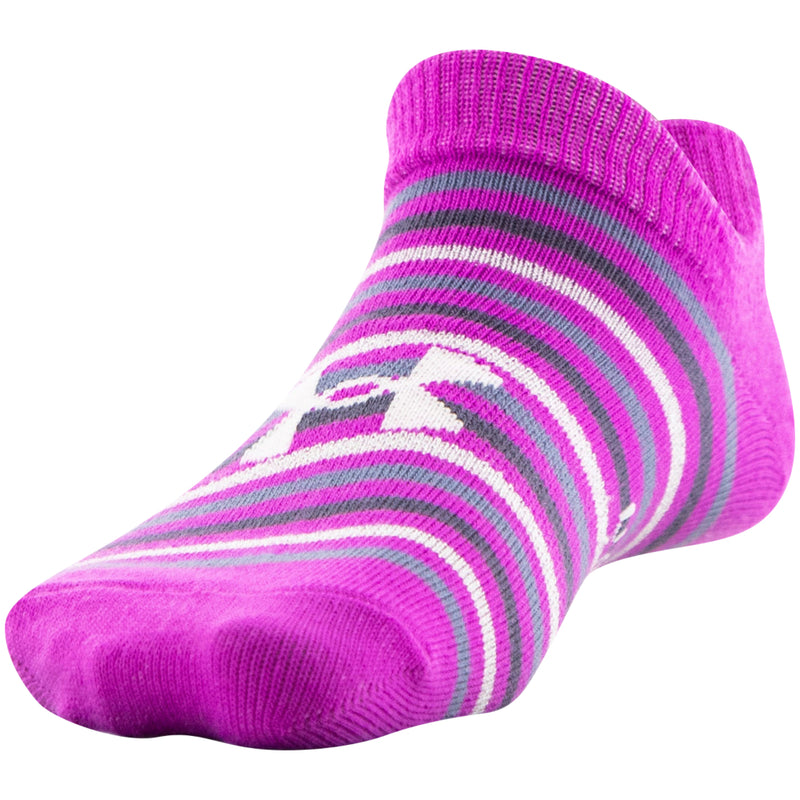 Girls' Under Armour Youth Essential No Show 6-Pack Socks - 547/577