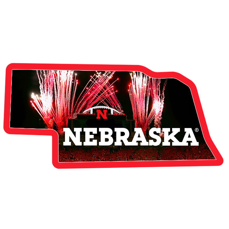 Nebraska Huskers State Single Layer Wall Art - NEBRASKA