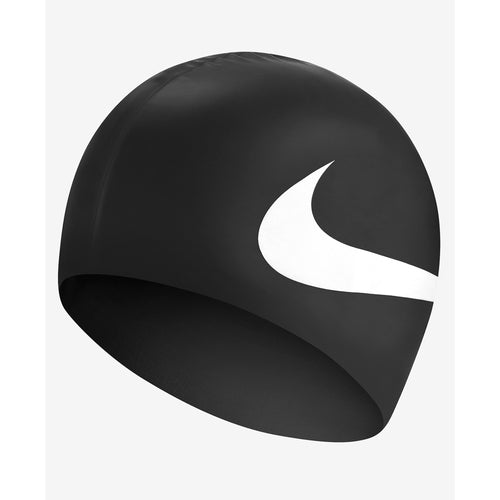 Nike Big Swoosh Silicone Swim Cap - 001 - BLACK
