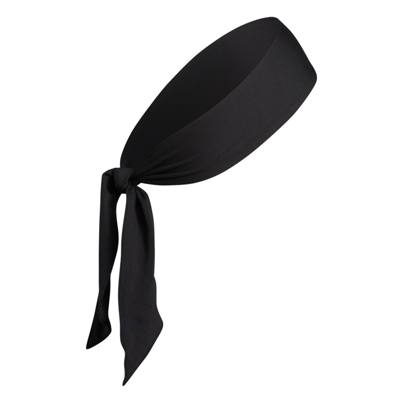 Women's Adidas Alphaskin Tie Headband - BLACK/WHITE