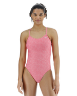 Women's TYR Durafast One Lapped Cutout Swimsuit - 670 - PINK