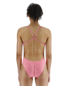 Women's TYR Durafast One Lapped Cutout Swimsuit - 670 - PINK