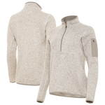 Women's Antigua Fortune 1/4 Zip Pullover - New Horizons Embroidery