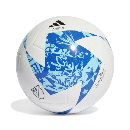 Adidas MLS Club Soccer Ball - WHITE/BLUE