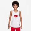 Boy's Nike Youth Reversible Culture Of Basketball Tank Top - 100 - WHITE