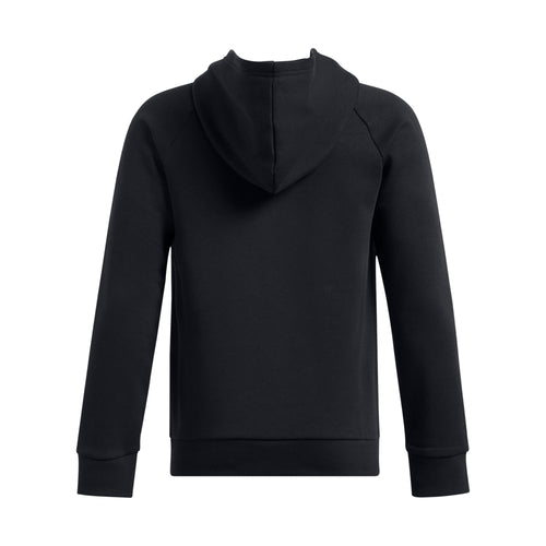 Boy's Under Armour Youth Fleece Big Logo Print Fill Hoodie - 001 - BLACK