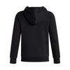 Boy's Under Armour Youth Fleece Big Logo Print Fill Hoodie - 002 - BLACK