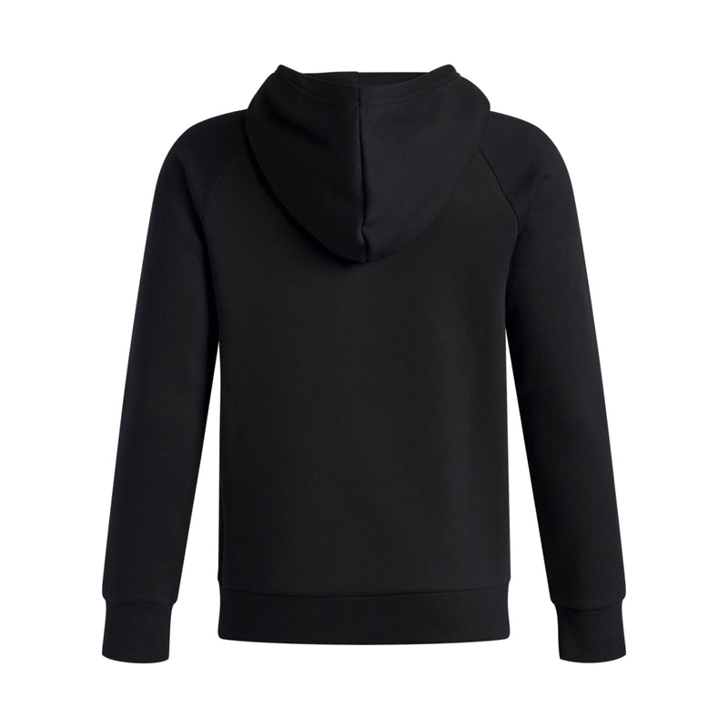 Boy's Under Armour Youth Fleece Big Logo Print Fill Hoodie - 002 - BLACK