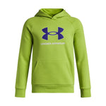 Boy's Under Armour Youth Fleece Big Logo Print Fill Hoodie - 326 - VIBE GREEN