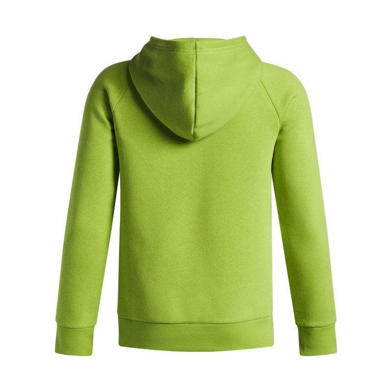 Boy's Under Armour Youth Fleece Big Logo Print Fill Hoodie - 326 - VIBE GREEN