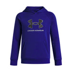 Boy's Under Armour Youth Fleece Big Logo Print Fill Hoodie - 400 - BLUE