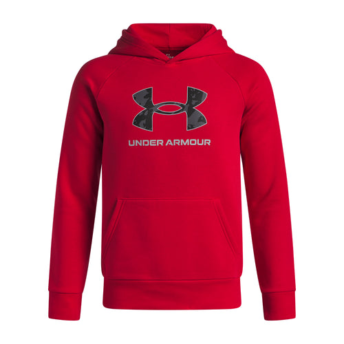 Boy's Under Armour Youth Fleece Big Logo Print Fill Hoodie - 600