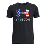 Boy's Under Armour Youth Freedom Logo T-Shirt - 002 - BLACK