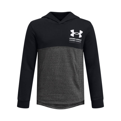 Boy's Under Armour Youth Rival Terry Hoodie - 001 - BLACK