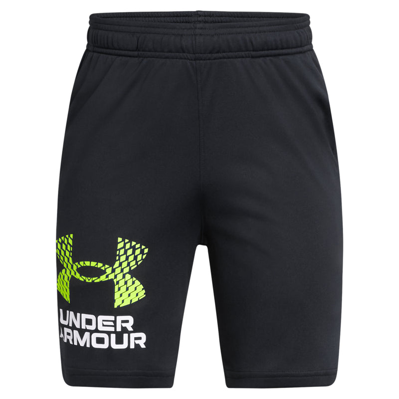 Boy's Under Armour Youth Tech Logo Short - 004 - BLACK