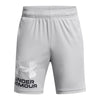 Boy's Under Armour Youth Tech Logo Short - 011 - GREY