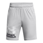 Boy's Under Armour Youth Tech Logo Short - 011 - GREY