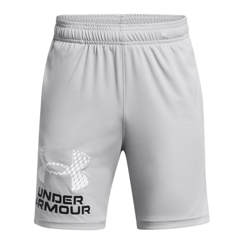 Boy's Under Armour Youth Tech Logo Short - 011 - GREY