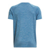 Boy's Under Armour Youth Tech Split Logo Tee - 467 BLUE