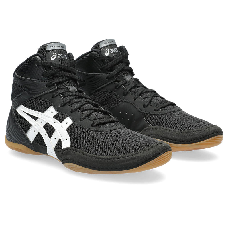 Boys' ASICS Youth Matflex 7 Wrestling Shoes - 001 - BLACK