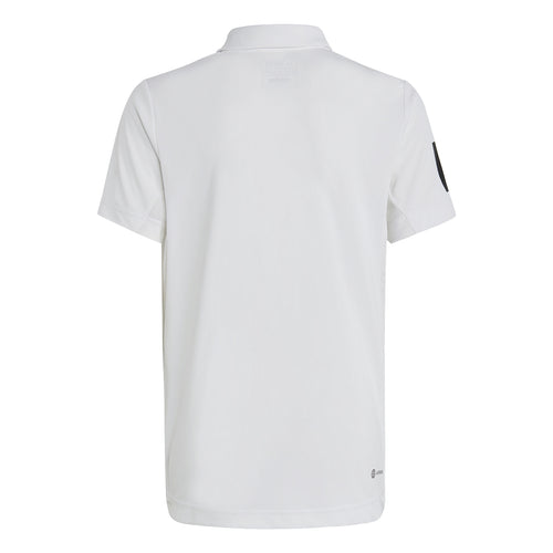 Boys' Adidas Youth 3-Stripes Polo - WHITE