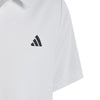 Boys' Adidas Youth 3-Stripes Polo - WHITE