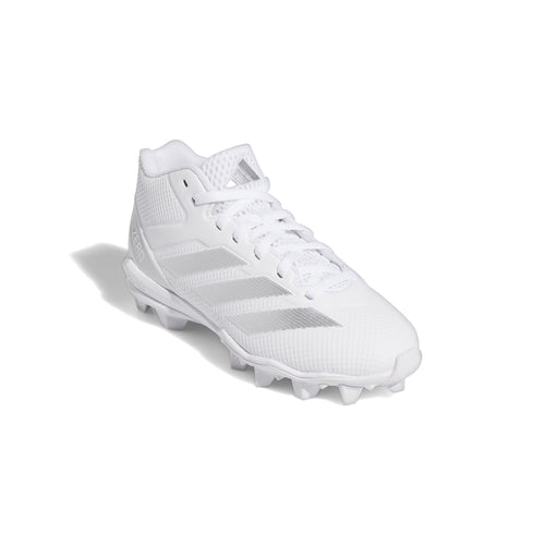 Boys' Adidas Youth AdiZero Impact .2 Football Cleats - WHITE/SILVER