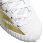 Boys' Adidas Youth Adizero Impact.2 Moulded Rubber Football Cleats - WHITE/GOLD