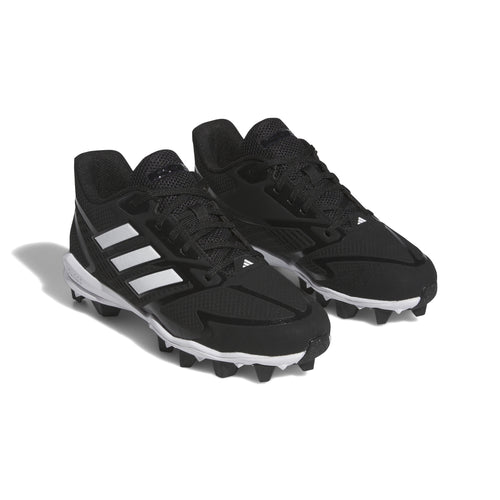 Boys' Adidas Youth Icon 8 Molded Cleats - BLACK/WHITE