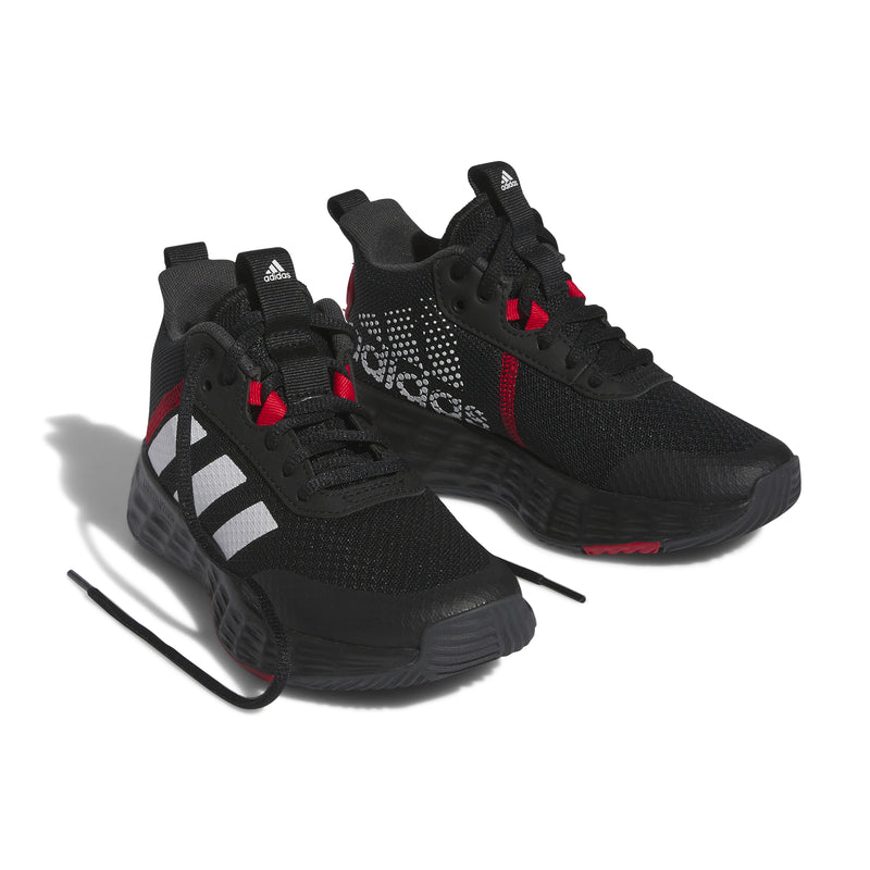 Boys' Adidas Youth Own The Game 2.0 Basketball Shoes - BLACK/RED
