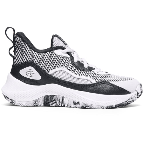 Boys'/Girl's Under Armour Kids Curry 3Z Basketball Shoes - 100 - WHITE