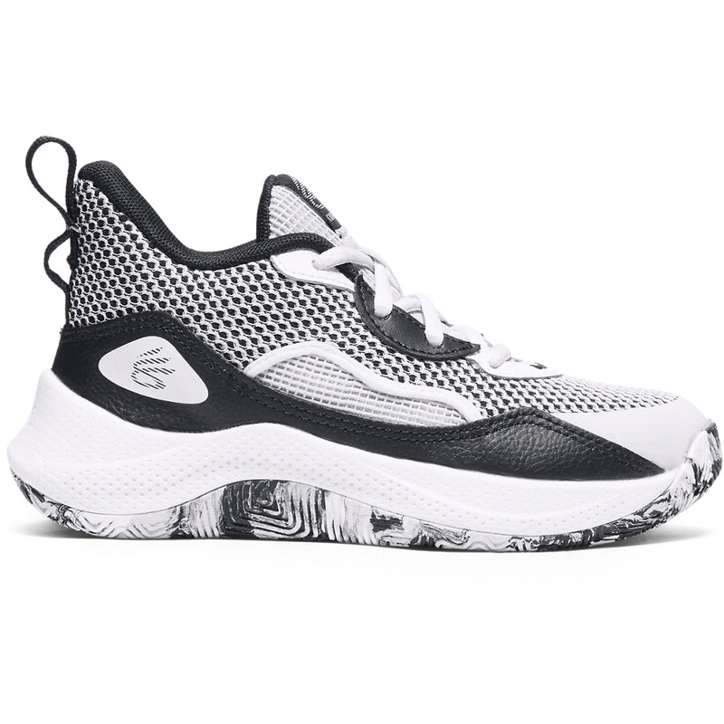 Boys'/Girl's Under Armour Kids Curry 3Z Basketball Shoes - 100 - WHITE