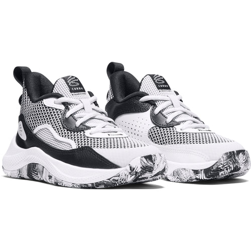 Boys'/Girl's Under Armour Kids Curry 3Z Basketball Shoes - 100 - WHITE