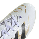 Boys'/Girls' Adidas Youth Predator Club Soccer Cleats - WHITE/BLACK