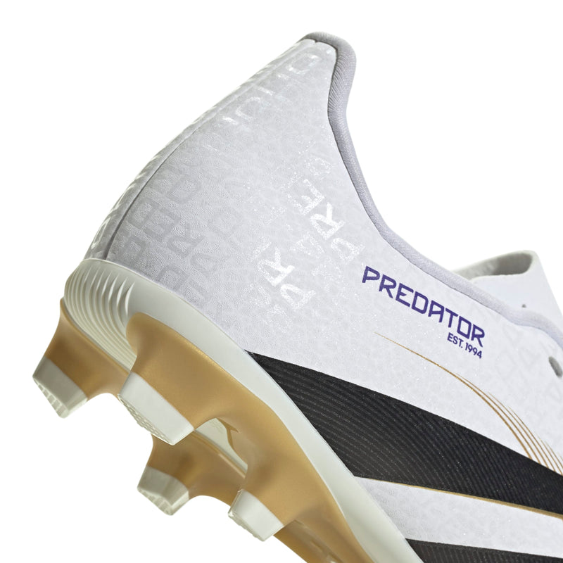 Boys'/Girls' Adidas Youth Predator Club Soccer Cleats - WHITE/BLACK