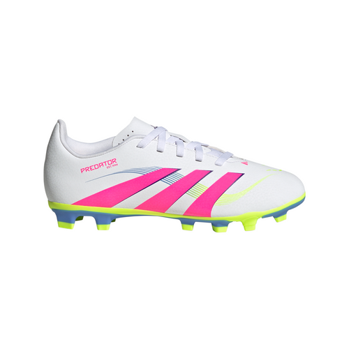 Boys'/Girls' Adidas Youth Predator Club Soccer Cleats - WHITE/PINK