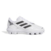 Boys'/Girls' Adidas Youth PureHustle 3 Moulded Cleats - WHITE/BLACK